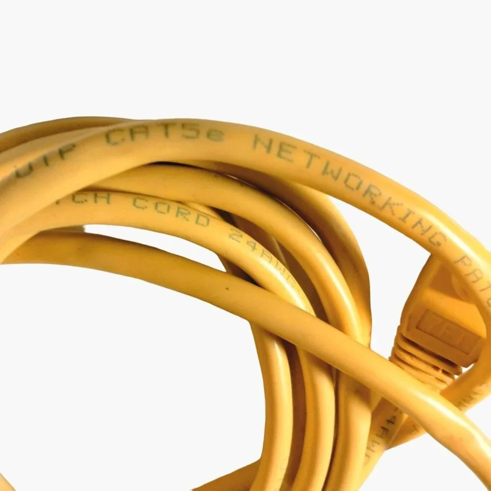 UTP CAT 5e Networking Patch Cord 24AWGX4P Yellow